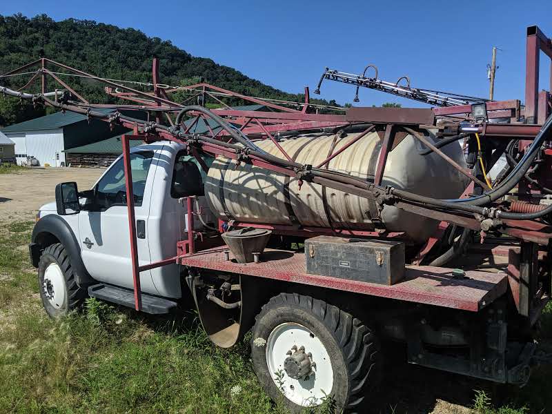 Miller Sprayer on 2013 F-450 Truck